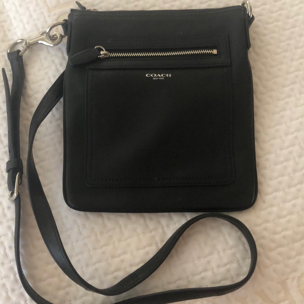 Leather coach Cross body bag